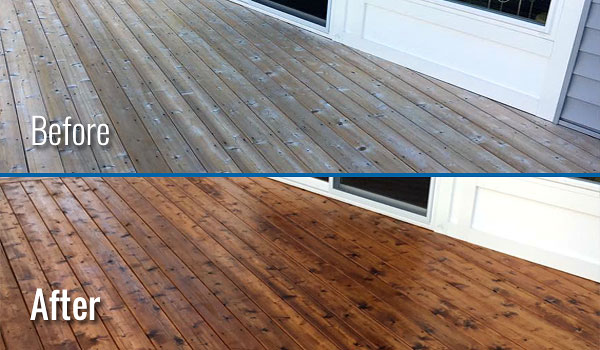 Fox Valley WI Wood Deck Cleaning and Restoration