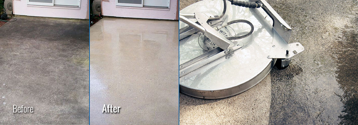 Fox Valley WI Concrete Patio Pressure Washing