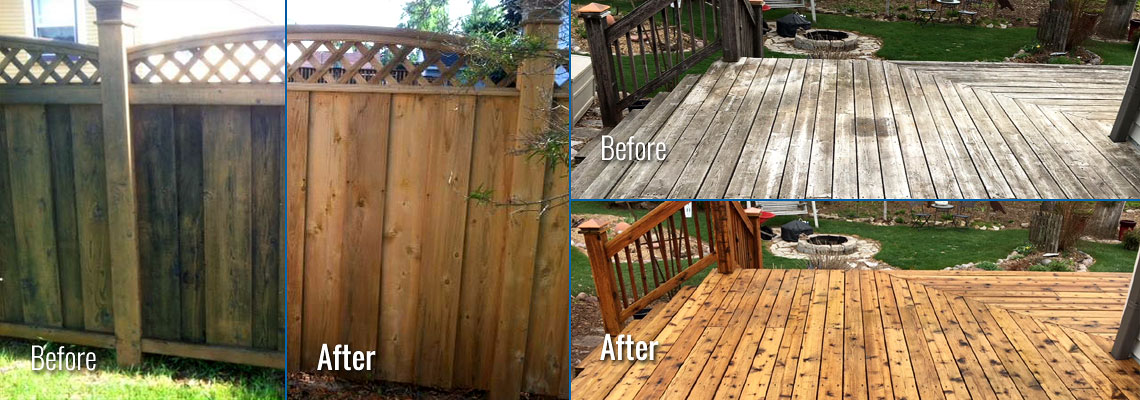 Fox Valley WI Wood Deck and Fence Cleaning, Restoration